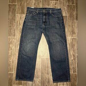 Levi's 569 Loose Straight Fit Jeans Mens 38x32 Blue Baggy Cotton Denim